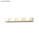 GobekUsa Minimalistic Black/White Finish Vanity Lighting Fixture – Open Bulb, 4/5 Heads Metal Wall Light for Bathroom