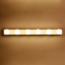 GobekUsa Minimalistic Black/White Finish Vanity Lighting Fixture – Open Bulb, 4/5 Heads Metal Wall Light for Bathroom