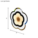 GobekUsa Minimalistic White Acrylic LED Wall Lamp for Bedroom - Diamond Twig Flower Design