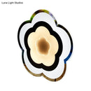 GobekUsa Minimalistic White Acrylic LED Wall Lamp for Bedroom - Diamond Twig Flower Design