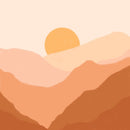 Boho Mountain Wallpaper