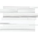 Mink White Honed Slides Marble Mosaics 11x17