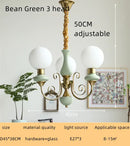 GobekUsa Cream Style LED Chandelier for Bedroom, Living Room, Dining Room