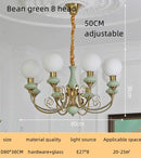 GobekUsa Cream Style LED Chandelier for Bedroom, Living Room, Dining Room