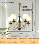 GobekUsa Cream Style LED Chandelier for Bedroom, Living Room, Dining Room