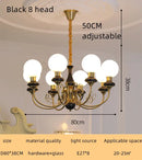GobekUsa Cream Style LED Chandelier for Bedroom, Living Room, Dining Room