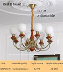 GobekUsa Cream Style LED Chandelier for Bedroom, Living Room, Dining Room