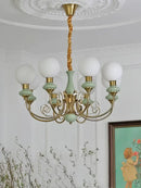 GobekUsa Cream Style LED Chandelier for Bedroom, Living Room, Dining Room