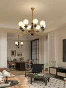 GobekUsa Cream Style LED Chandelier for Bedroom, Living Room, Dining Room