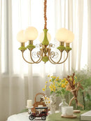 GobekUsa Cream Style LED Chandelier for Bedroom, Living Room, Dining Room