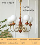 GobekUsa Cream Style LED Chandelier for Bedroom, Living Room, Dining Room