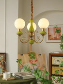 GobekUsa Cream Style LED Chandelier for Bedroom, Living Room, Dining Room