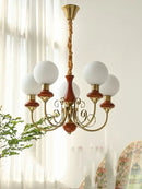 GobekUsa Cream Style LED Chandelier for Bedroom, Living Room, Dining Room