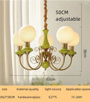 GobekUsa Cream Style LED Chandelier for Bedroom, Living Room, Dining Room
