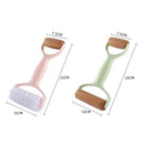 Mint and pink dough roller rolling pin with grid knife kitchen tool by Decorbites