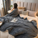 GobekUsa Cozy Dual Use Flannel Duvet Cover - Autumn Winter Warmth Blanket Quilt