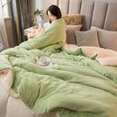 GobekUsa Cozy Dual Use Flannel Duvet Cover - Autumn Winter Warmth Blanket Quilt