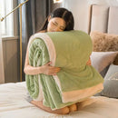 GobekUsa Cozy Dual Use Flannel Duvet Cover - Autumn Winter Warmth Blanket Quilt