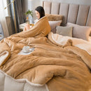 GobekUsa Cozy Dual Use Flannel Duvet Cover - Autumn Winter Warmth Blanket Quilt
