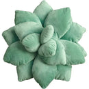 Mint green 3d succulent cactus pillow living room plush cushion by Decorbites