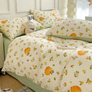 GobekUsa Cartoon Heart Plant Floral Print 3Pcs Set (Duvet Cover + Pillowcases)