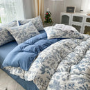 GobekUsa Cartoon Heart Plant Floral Print 3Pcs Set (Duvet Cover + Pillowcases)