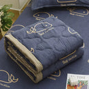 GobekUsa Daisy Print Quilted Summer Quilt Set in Soft Breathable Fabric