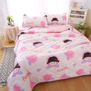 GobekUsa Daisy Print Quilted Summer Quilt Set in Soft Breathable Fabric