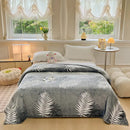 Mint green dinosaur patterns snowflake velvet blanket bedroom decor by Decorbites