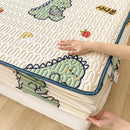 GobekUsa Cool Feeling Silky Summer Comforter & Latex Fitted Sheet Set