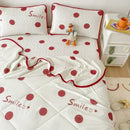 GobekUsa Cool Feeling Silky Summer Comforter & Latex Fitted Sheet Set