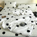 GobekUsa Cool Feeling Silky Summer Comforter & Latex Fitted Sheet Set