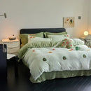 GobekUsa Full Matte Ant Velvet Winter Duvet Set Queen Bedding Warmth Fluffy Blanket
