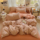 GobekUsa Cloud Touch Ultra Soft Duvet Cover Set in Sweet Design & Double Layer Yarn