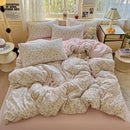 GobekUsa Cloud Touch Ultra Soft Duvet Cover Set in Sweet Design & Double Layer Yarn