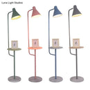 GobekUsa Macaron 1-Bulb Rotatable Floor Lamp with Metal Shade - Funnel Shaped Standing Light Fixture