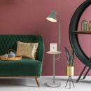 GobekUsa Macaron 1-Bulb Rotatable Floor Lamp with Metal Shade - Funnel Shaped Standing Light Fixture