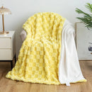 GobekUsa Geometric Jacquard Flannel Sofa Cover - All Seasons Bed Sheets