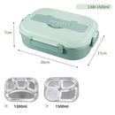 Mint green insulated bento lunch box with cutlery kitchen set by Decorbites
