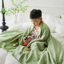 GobekUsa Jacquard Milk Velvet Air Conditioning Blanket | All Seasons Warmth & Travel Shawl