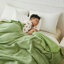 GobekUsa Jacquard Milk Velvet Air Conditioning Blanket | All Seasons Warmth & Travel Shawl