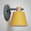 GobekUsa Rotatable Nordic Bucket Wall Lamp - 1 Light Fabric Lighting for Child's Bedroom or Stairwell