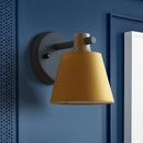 GobekUsa Rotatable Nordic Bucket Wall Lamp - 1 Light Fabric Lighting for Child's Bedroom or Stairwell