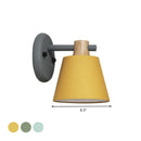 GobekUsa Rotatable Nordic Bucket Wall Lamp - 1 Light Fabric Lighting for Child's Bedroom or Stairwell