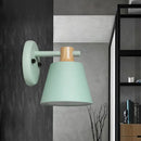 GobekUsa Rotatable Nordic Bucket Wall Lamp - 1 Light Fabric Lighting for Child's Bedroom or Stairwell