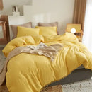 GobekUsa Furball Tassel Duvet Cover Set - Luxury Bedding - King Queen Twin Full Sizes