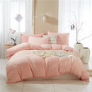GobekUsa Furball Tassel Duvet Cover Set - Luxury Bedding - King Queen Twin Full Sizes