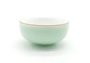 Mint green & white celadon tea cup set dining room gold rim porcelain by Decorbites