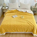 GobekUsa Coral Fleece Blanket: MultiFunctional Soft Skin-Friendly Warm Shawl