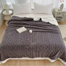 GobekUsa Coral Fleece Blanket: MultiFunctional Soft Skin-Friendly Warm Shawl